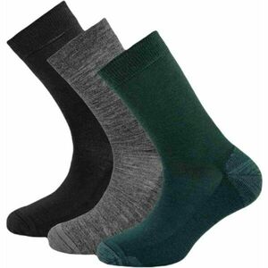 Devold DAILY MERINO MEDIUM SOCK 3PK Șosete de lână pentru bărbați, negru, mărime imagine