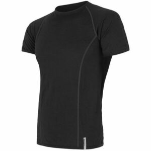 Sensor MERINO WOOL ACTIVE M Tricou funcțional de bărbați, negru, mărime imagine