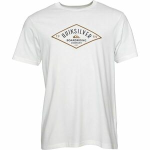 Quiksilver QS DIAMOND LOGO SS Tricou din bumbac pentru bărbați, alb, mărime imagine