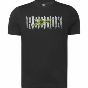 Reebok GS REEBOK LINEAR READ TEE Tricou bărbați, negru, mărime imagine