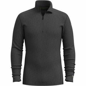 Smartwool CLASSIC THERMAL MERINO BL 1/4 ZIP Tricou termic bărbați, gri închis, mărime imagine