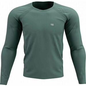 Compressport TRAINING TSHIRT LS Tricou cu mâneci lungi bărbați, verde deschis, mărime imagine