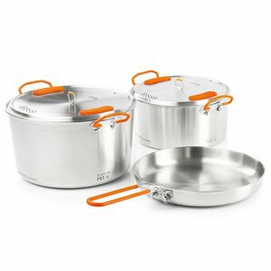 GSI Outdoors Set oale și cratițe din oțel inoxidabil 3 + 5 l imagine