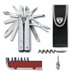 Instrument multifuncțional Victorinox SwissTool Plus în cutie de nailon imagine