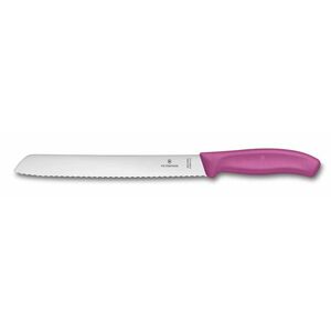 Cuțit de pâine și patiserie Victorinox Swiss Classic, roz imagine