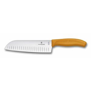 Cuțit Victorinox Santoku Swiss Classic, portocaliu imagine