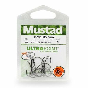 Carlige Mustad Ultrapoint 10549 nichel negru, 10buc (Marime: 2) imagine