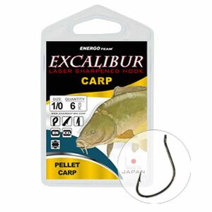 Carlige Excalibur Carp Curved Shank BN (Marime Carlige: Nr. 1/0) imagine