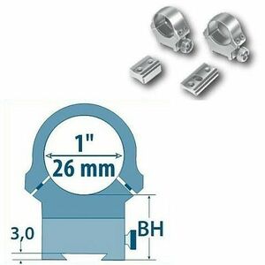 Prindere fixa D= 26mm/ H= 13, 5mm Argo imagine