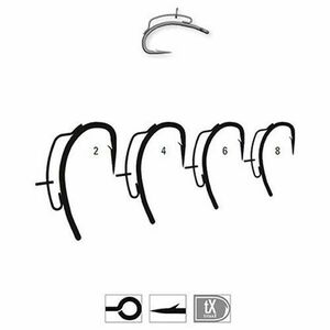 Carlig crap XV2 Curved Titan 5 buc/ plic Mustad (Marime Carlige: Nr. 4) imagine