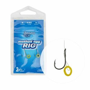 Carlige Legate Benzar Method Egg Rig Mono, 2buc/plic (Marime Carlige: Nr. 10) imagine