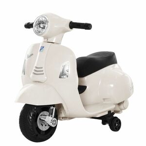 Motocicleta Electrica HOMCOM pentru Copii varsta 18-36 luni, Licenta Oficiala Vespa Baterie 6V, 66.5x38x52cm | Aosom Romania imagine