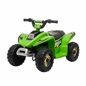 ATV Copii Electric HOMCOM cu Baterie Incarcabila 6V, Viteza 2, 8-4, 6km/h, Varsta 3-5 Ani, 72x40x45, 5cm, Verde | Aosom Romania imagine