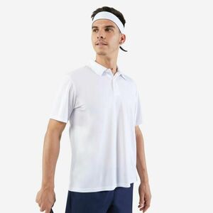 Tricou Polo Tenis Dry 100 Essential Alb Bărbați imagine