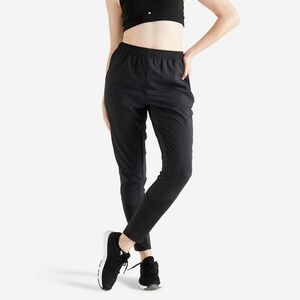 Pantalon 100 Fitness cardio Croială conică Negru Damă imagine