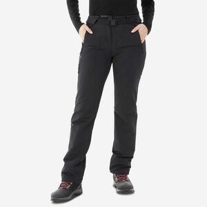 Pantalon Iarnă Călduros Hidrofob Drumeție pe zăpadă SH500 Mountain Negru Damă imagine