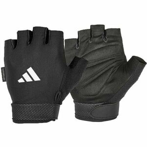 adidas ESSENTIAL ADJUSTABLE GLOVES Mănuși de antrenament cu greutăți pentru bărbați, negru, mărime imagine