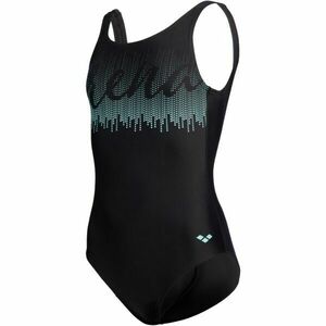 Arena GRAPHIC SWIMSUIT U BACK Costum de baie fete, negru, mărime imagine