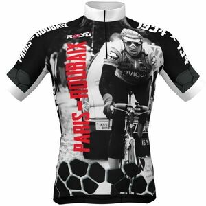 Rosti PARIGI ROUBAIX Tricou ciclism bărbați, negru, mărime imagine