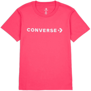 Converse CF STRIP WORDMARK SS TEE Tricou damă, roz, mărime imagine