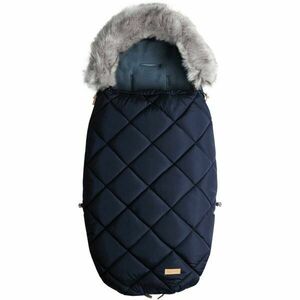 BEZTROSKA BAG WITH FUR 110 cm Sac de dormit bebeluși, albastru închis, mărime imagine