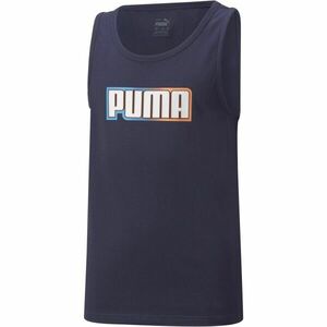 Puma ALPHA SLEEVELESS TEE Tricou sport copii, albastru închis, mărime imagine