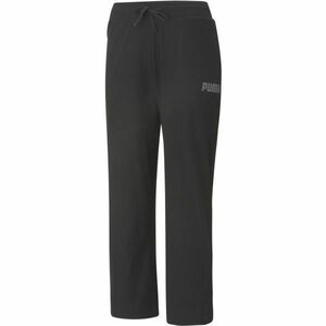 Puma MODERN BASIC RIBBED WIDE PANTS Pantaloni de trening damă, negru, mărime imagine