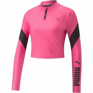 Puma FIT EVERSCULPT 1/4 ZIP Maiou damă, roz, mărime imagine