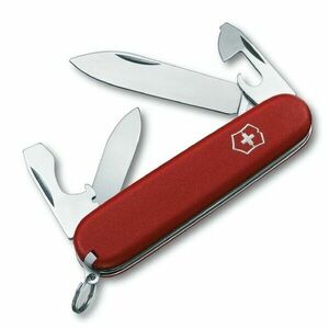 Cuțit multifuncțional Victorinox Recruit Red 84 mm, roșu, 10 funcții, blister imagine