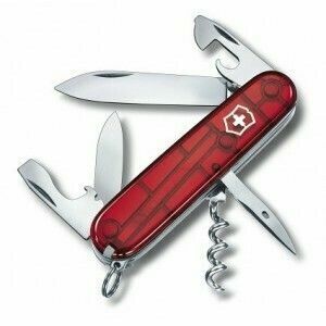 Cuțit multifuncțional Victorinox Spartan 91 mm, roșu transparent, 12 funcții, blister imagine