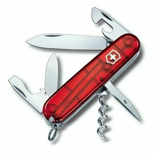 Cuțit multifuncțional Victorinox Spartan Translucent Red 91 mm, roșu transparent, 12 funcții imagine