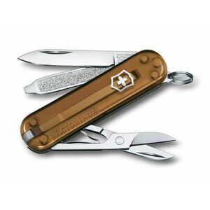 Cuțit de buzunar Victorinox Classic SD Transparent, maro imagine