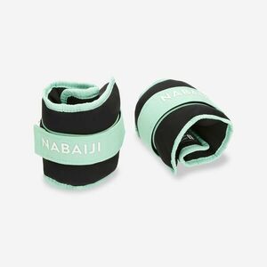 Set 2 brățări lestate, cu arici aquagym verde deschis. 2*0, 5 kg Verde imagine