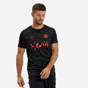 Tricou Fotbal VIRALTO II Negru-Gri-Roz Adulți imagine