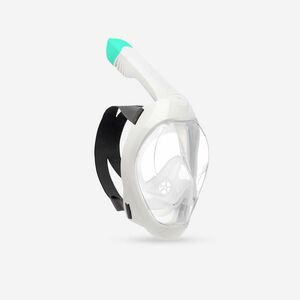 Mască Easybreath cu husă snorkeling la suprafață 500 Gri Adulți imagine