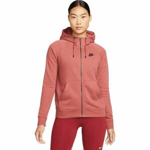 Nike NSW ESSNTL FLC FZ HOODIE Hanorac femei, roșu, mărime imagine