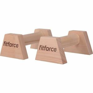 Fitforce WOODEN PUSHUP BAR Accesorii de gimnastică din lemn, bej, mărime imagine