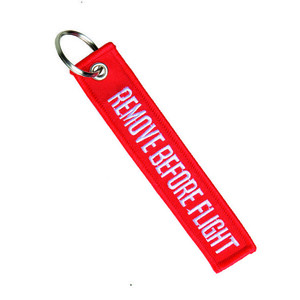 Mil-Tec Breloc "REMOVE BEFORE FLIGHT" roșu imagine