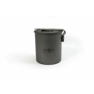 Origin Outdoors Camping Pot Titanium Oală de camping Trekking oală / cană cu gura de scurgere și mâner pliabil Titanium 750 ml imagine