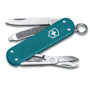 Cuțit multifuncțional Victorinox Classic Colors Alox Wild Jungle 58 mm, turcoaz, 5 funcții imagine