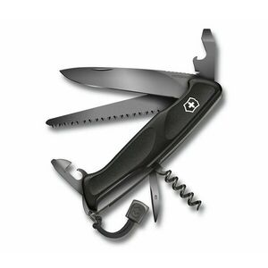 Cuțit multifuncțional Victorinox RangerGrip 55 Onyx Black, negru monocrom, 12 funcții imagine