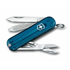 Cuțit de buzunar Victorinox Classic SD Transparent, albastru cer imagine