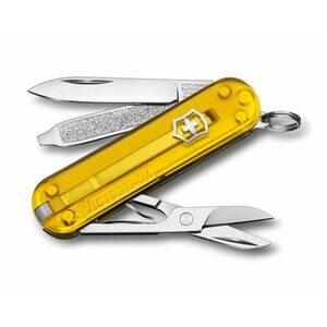 Cuțit de buzunar Victorinox Classic SD Transparent, galben imagine