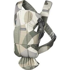 Marsupiu anatomic cu multiple pozitii de purtare Mini Khaki/Green Bumbac, BabyBjorn imagine