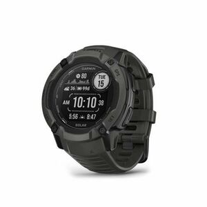 Ceas activity outdoor tracker Garmin Instinct 2X Solar, GARMIN PAY, 50mm, curea silicon, iOS | Android, Bluetooth, Rezistenta la apa 10 atm (Negru/Gri) imagine