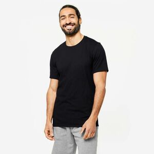 Tricou Slim 500 Fitness Negru Bărbați imagine