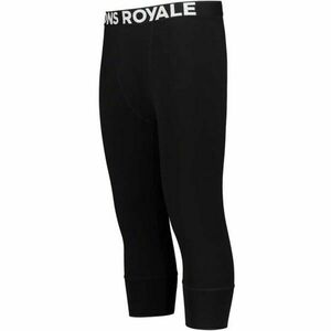 MONS ROYALE CASCADE MERINO FLEX 200 3/4 LEGGING Colanți 3/4 din lână Merino, negru, mărime imagine