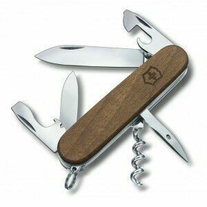 Cuțit multifuncțional Victorinox Spartan Wood 91 mm, lemn de nuc, 10 funcții imagine