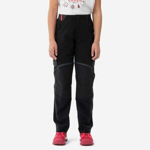 Pantalon Modulabil Drumeție la munte MH500 Negru Fete 7 - 15 ani imagine