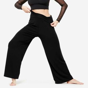 Pantalon fluid Croială dreaptă Dans Modern Negru Damă imagine